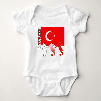 Body Para Bebé Camiseta ligera de Turquía del fútbol