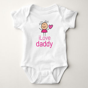 Body Para Bebé Camiseta linda del papá del amor de I