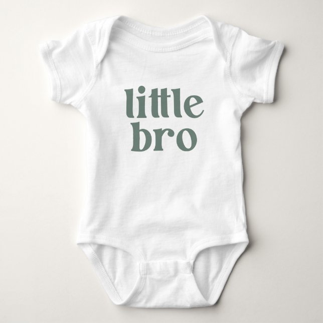 Body Para Bebé Camiseta Little Bro (Anverso)