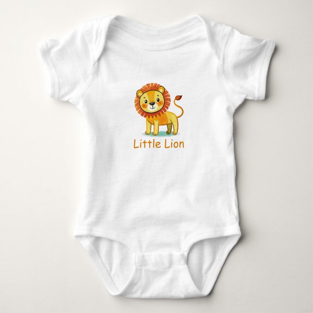 Body Para Bebé Camiseta Little Lion (Anverso)