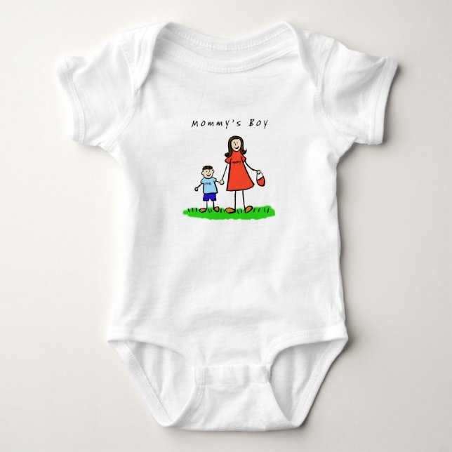 Body Para Bebé Camiseta mami & me (Brunette sin título) (Anverso)