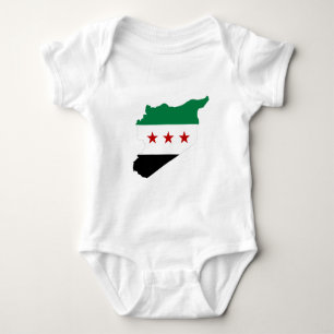 Body Para Bebé camiseta - mapa libre de siria