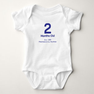 Body Para Bebé Camiseta mensual personalizada para bebé niño
