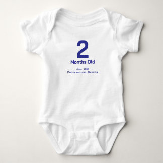 Body Para Bebé Camiseta mensual personalizada para bebé niño