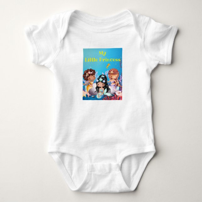 Body Para Bebé Camiseta Mi Pequeña Princesa (Anverso)