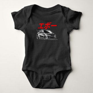 Body Para Bebé Camiseta Mitsubishi EVO Japan Style T-Shirt Para H