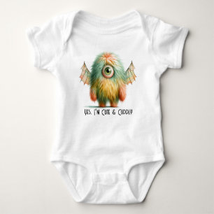 Body Para Bebé Camiseta monstrual de un solo ojo o traje bodysuit