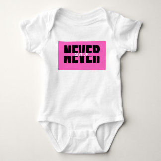 Body Para Bebé Camiseta motivacional "Nunca se rindan"