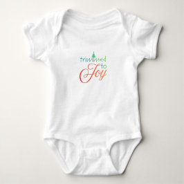 Body Para Bebé Camiseta nueva 'Trimmed to Joy'