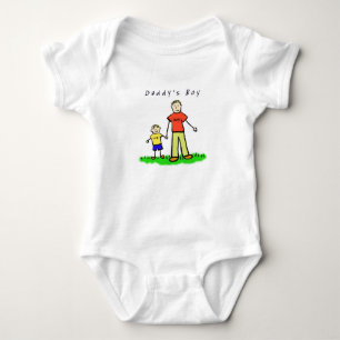 Body Para Bebé Camiseta Papi y yo (rubia con título)
