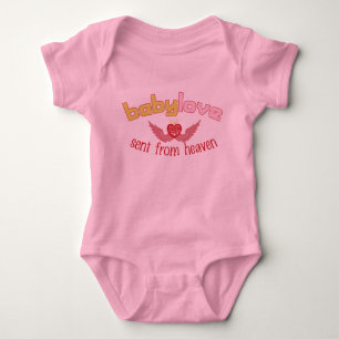 Body Para Bebé Camiseta para bebés cristiana de amor (chica)