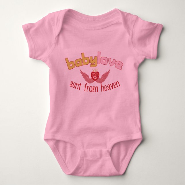 Body Para Bebé Camiseta para bebés cristiana de amor (chica) (Anverso)