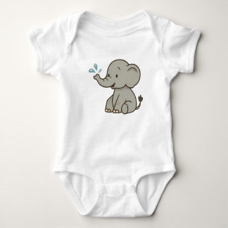 Body Para Bebé Camiseta para bebés de elefante con burbujas