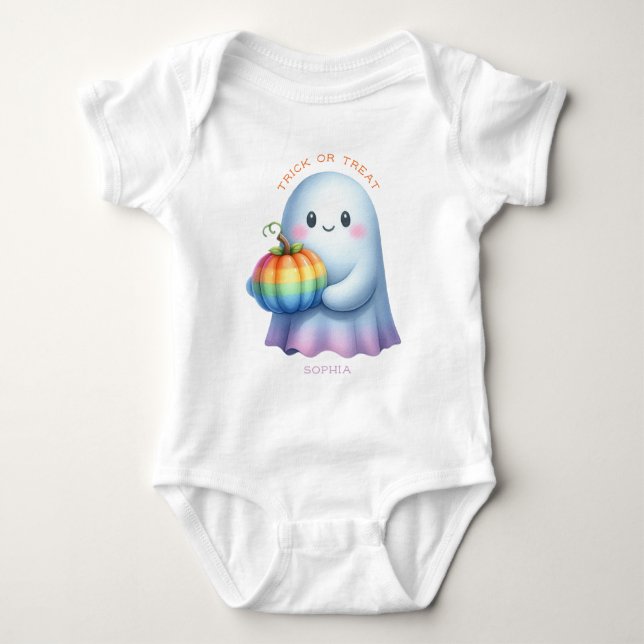 Body Para Bebé Camiseta para bebés de Halloween (Anverso)