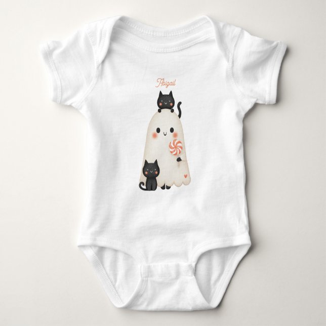Body Para Bebé Camiseta para bebés de Halloween (Anverso)