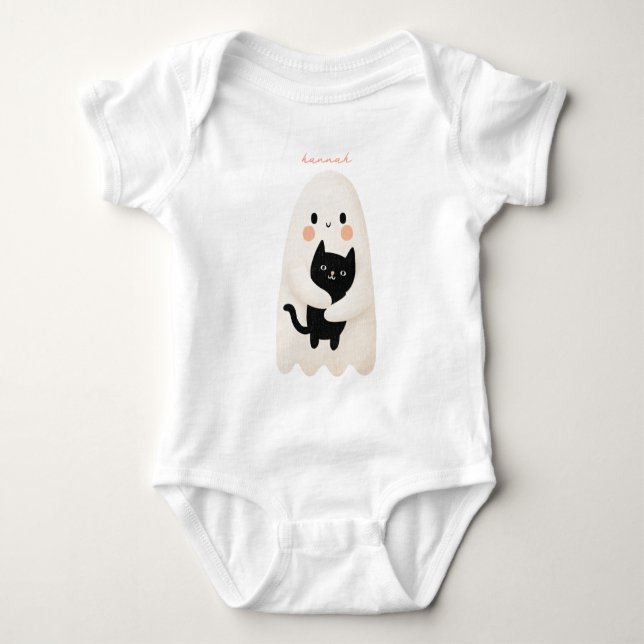 Body Para Bebé Camiseta para bebés de Halloween (Anverso)