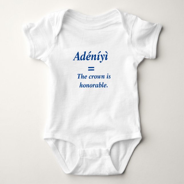 Body Para Bebé Camiseta para bebés: Personalizada con nombre yoru (Anverso)