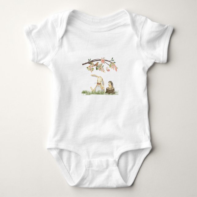Body Para Bebé Camiseta para conejo bebé (Anverso)