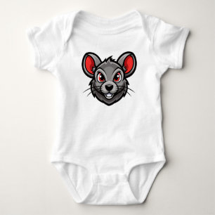 Body Para Bebé Camiseta para el bebé con el ratón Personalizado