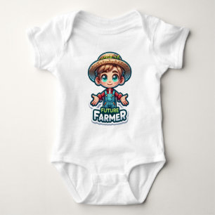 Body Para Bebé Camiseta para futuros granjeros - Diseño de Person