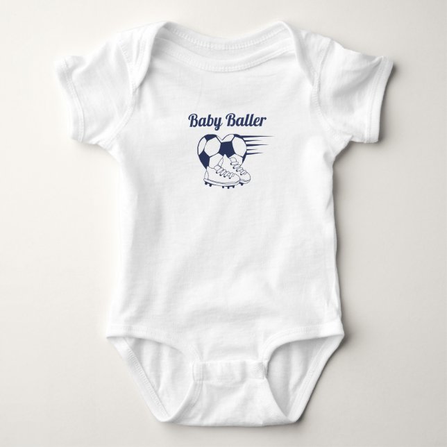 Body Para Bebé Camiseta para niños Baller (Anverso)
