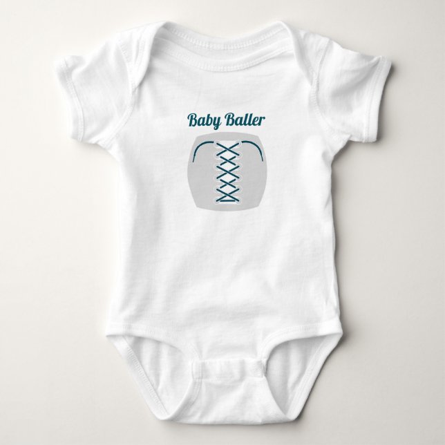 Body Para Bebé Camiseta para niños Baller (Anverso)