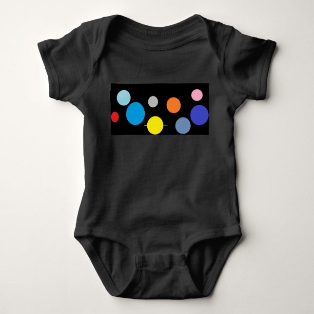Body Para Bebé camiseta para niños del sistema solar (Anverso)
