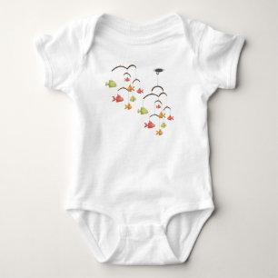 Body Para Bebé Camiseta para niños Juguete de pez pequeño colgado