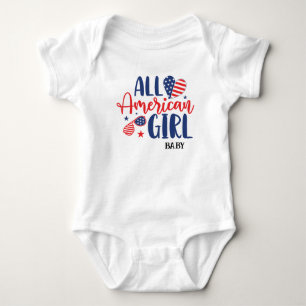 Body Para Bebé Camiseta para toda la chica americana (bebé)