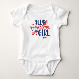 Body Para Bebé Camiseta para toda la chica americana (bebé)