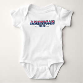 Body Para Bebé Camiseta Patriótica, Hecho por Estados Unidos, Org