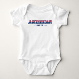 Body Para Bebé Camiseta Patriótica, Hecho por Estados Unidos, Org