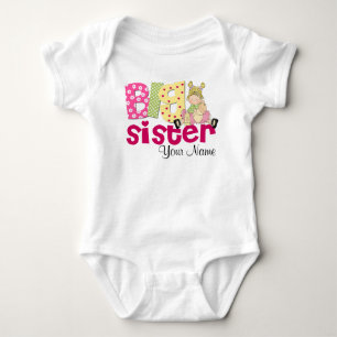Body Para Bebé Camiseta personalizada Big Sister Doll