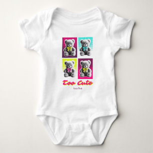 Body Para Bebé Camiseta Personalizada Oso Lindo Bodysuit para Beb