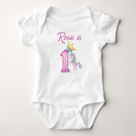 Body Para Bebé Camiseta personalizada para el primer cumpleaños