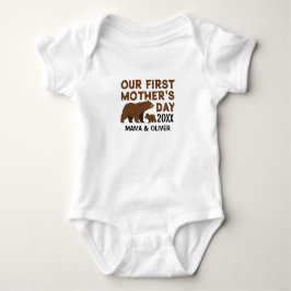 Body Para Bebé Camiseta personalizada para mamá y niño