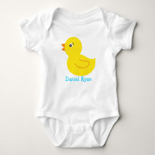 Body Para Bebé Camiseta personalizada pato Ducky de goma del bebé