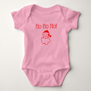 Body Para Bebé Camiseta roja de vacaciones de Santa Navidad navid