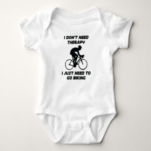 Body Para Bebé Camiseta solo necesito ir en bicicleta