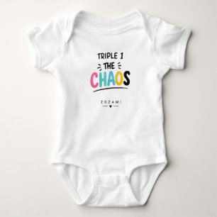 Body Para Bebé Camiseta Triple 1 El bebé del caos