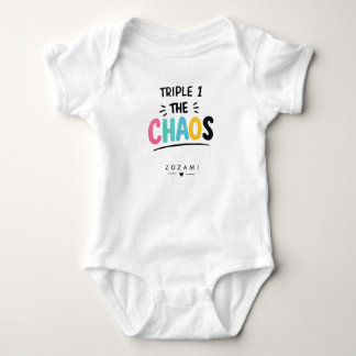 Body Para Bebé Camiseta Triple 1 El bebé del caos