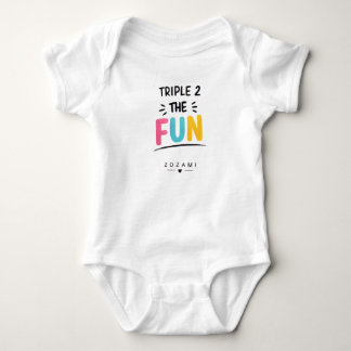 Body Para Bebé Camiseta Triple 2 El Bebé Divertido