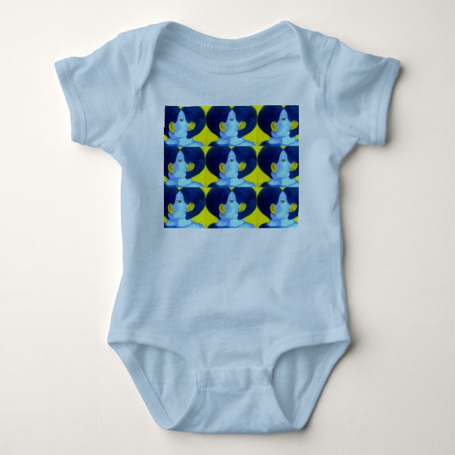 Body Para Bebé Camiseta Whispers Blue 6 meses (Anverso)
