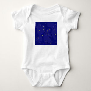 Body Para Bebé Camisón de una pieza con cielo azul oscuro con est