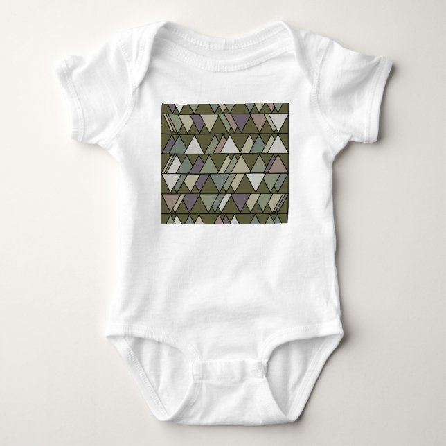 Body Para Bebé Camo Triangles (Anverso)