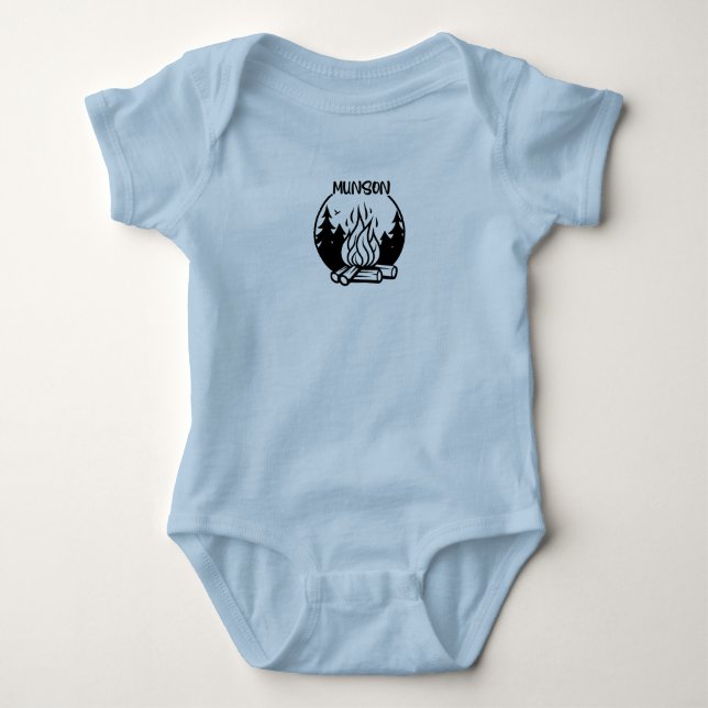 Body Para Bebé Campamento Munson (Anverso)