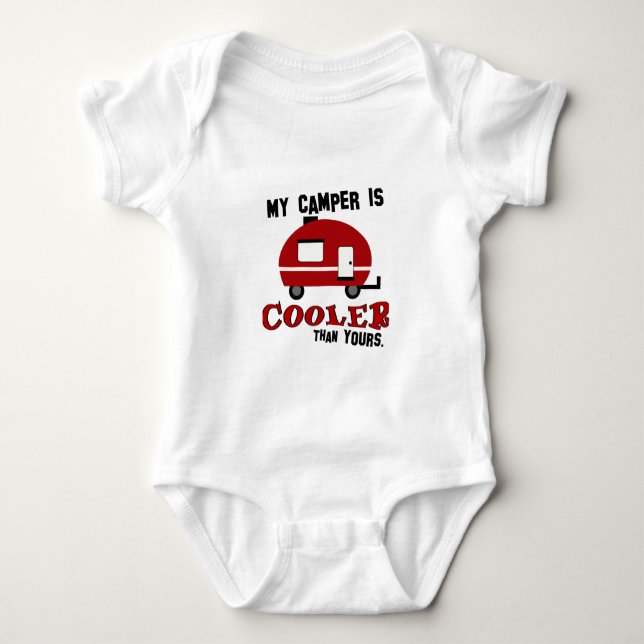 Body Para Bebé Camper Baby Shirt divertida (Anverso)