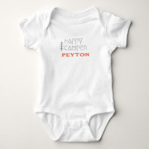 Body Para Bebé Camper feliz.Nombre personalizado.Traje para bebé