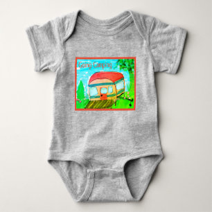 Body Para Bebé Camping en marcha