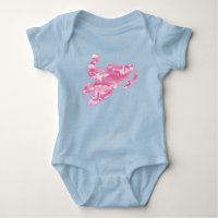 Camuflaje rosa para moto de nieve